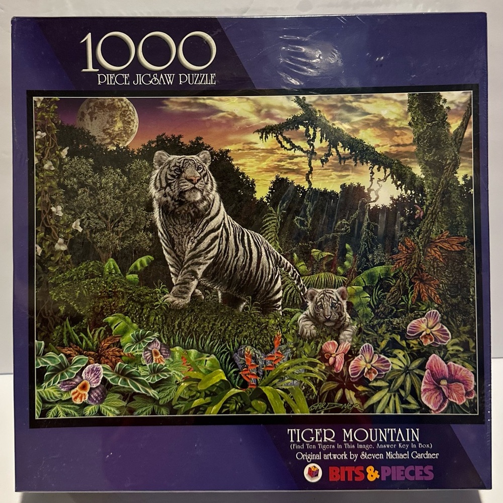 Bits & Pieces 1000 Pc Puzzle Tiger Mountain by Steven Michael Gardner Sealed